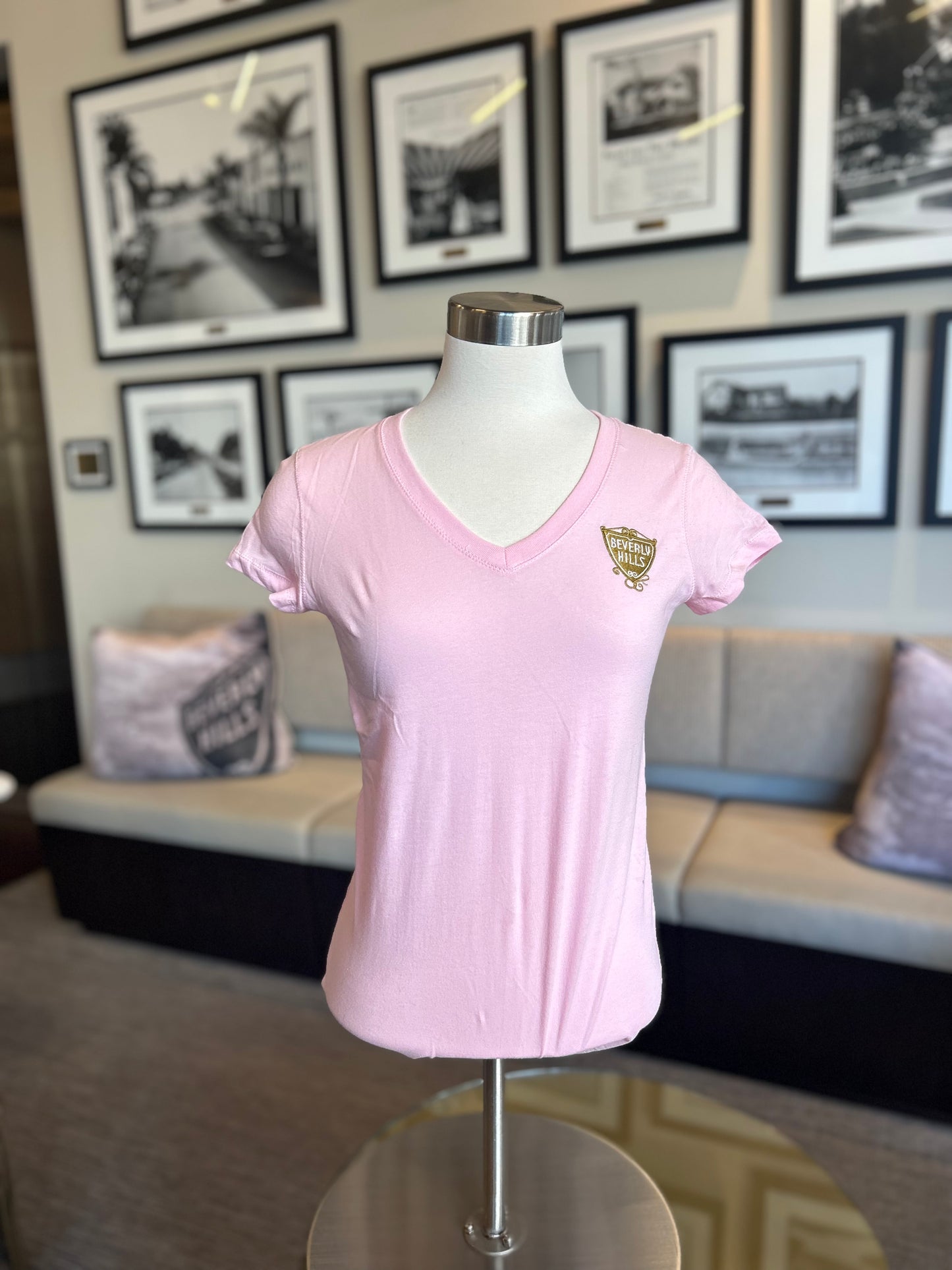Women's Embroidered V-Neck Shirt