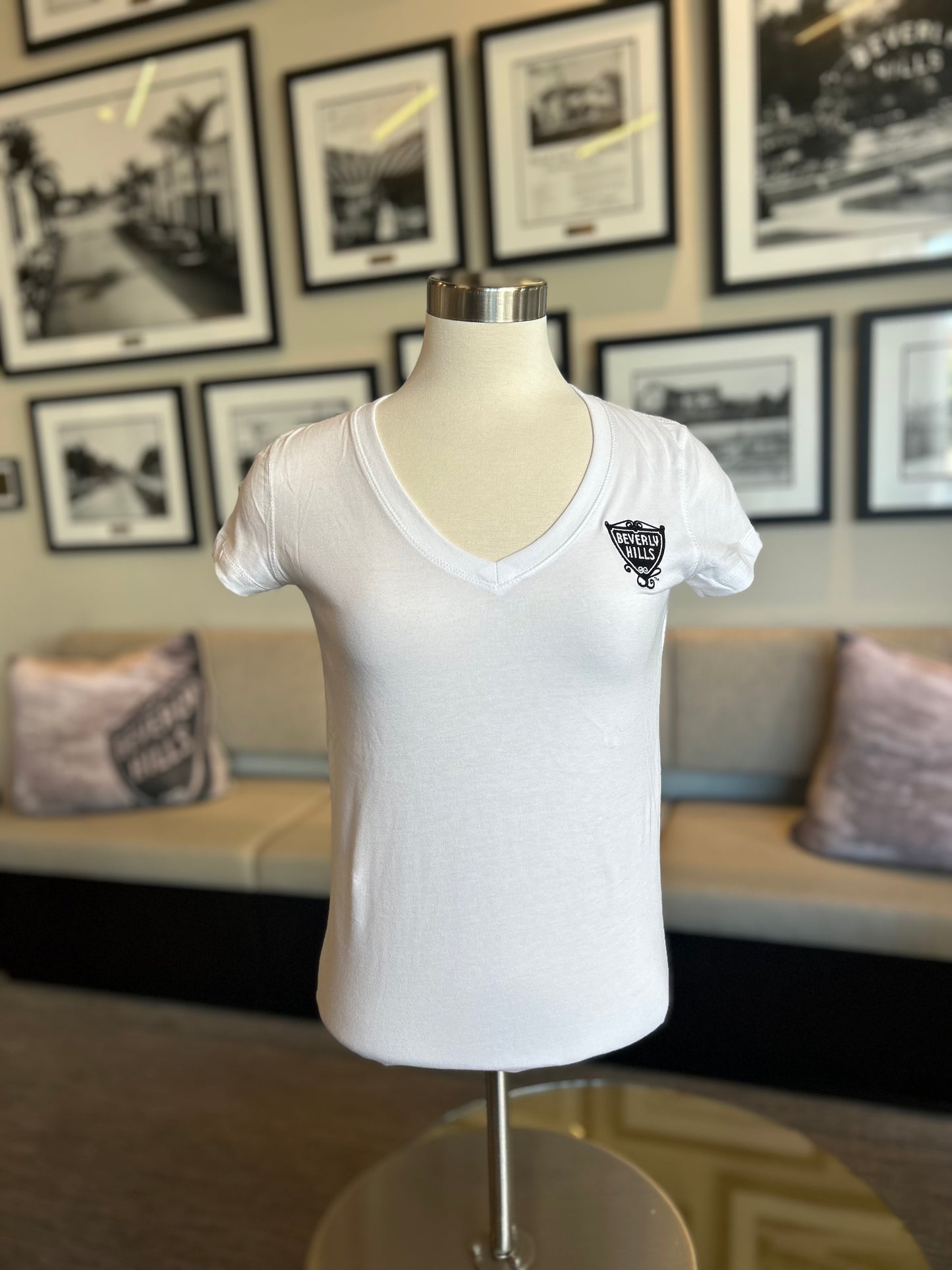 Women's Embroidered V-Neck Shirt