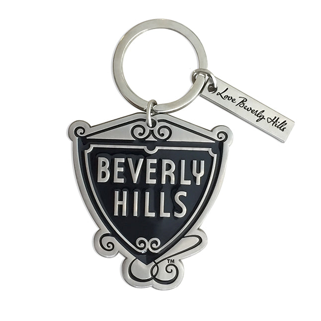 Beverly Hills Shield Keychain
