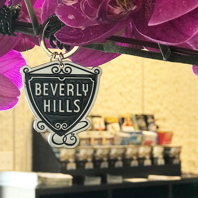 Beverly Hills Shield Keychain